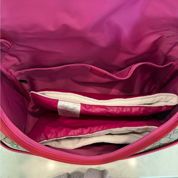 Gucci Rose Bud GG Supreme Coated Canvas Diaper Bag - Picture 3 of 7